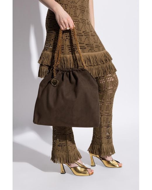 Stella McCartney Brown 'Falabella Medium' Shoulder Bag