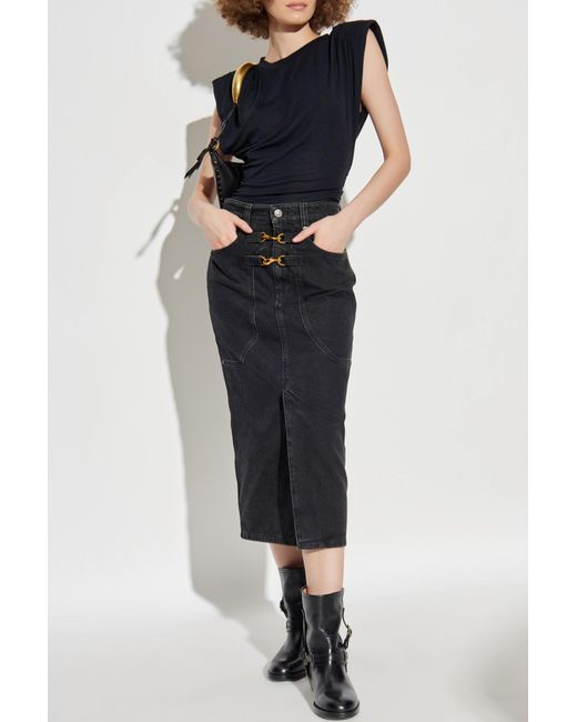 Isabel Marant Blue T-Shirt "Devani"