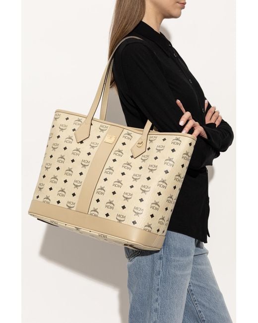 MCM Natural "New Liz Medium" Bag