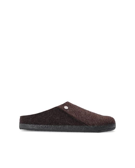 Birkenstock Brown 'Zermatt Rivet' Slides for men