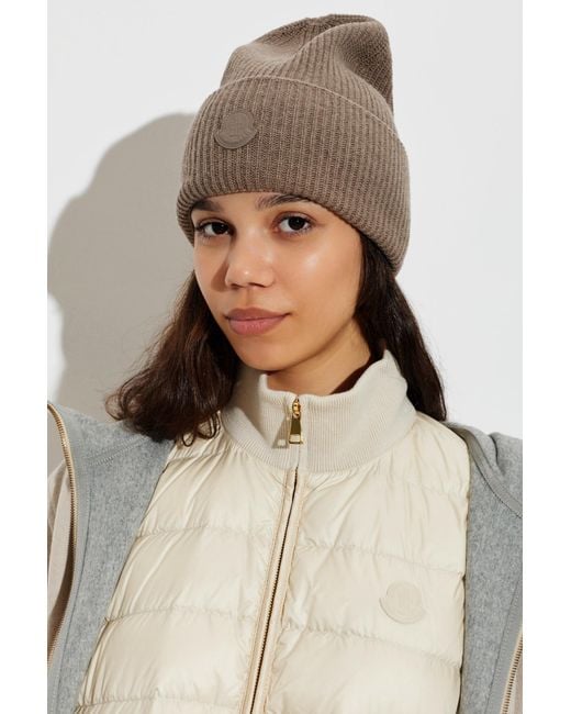 Moncler Brown Wool Hat