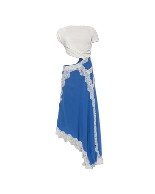 Christopher Esber Blue 'Verve Twisted Tee' Dress