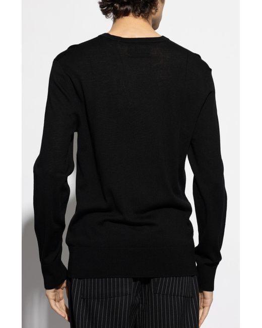 AllSaints Black Wool Sweater Mode for men