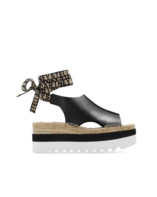 Stella McCartney Black 'gaia' Platform Sandals,