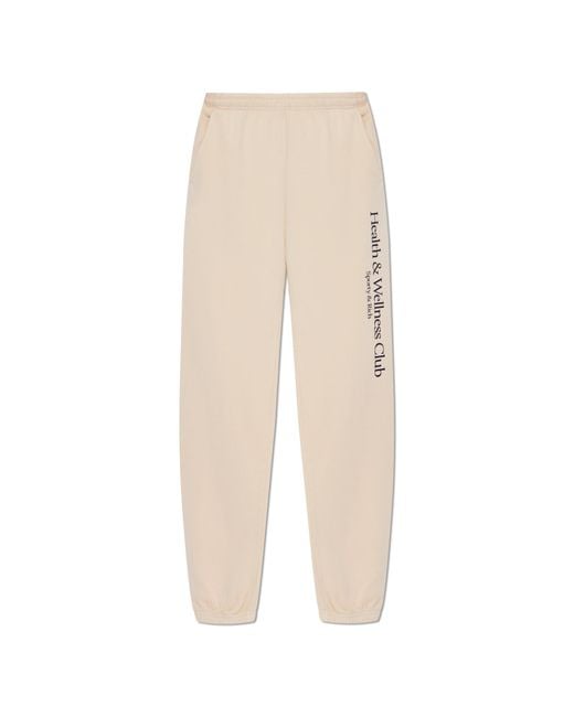Sporty & Rich White Sweatpants From The Preppy Collection