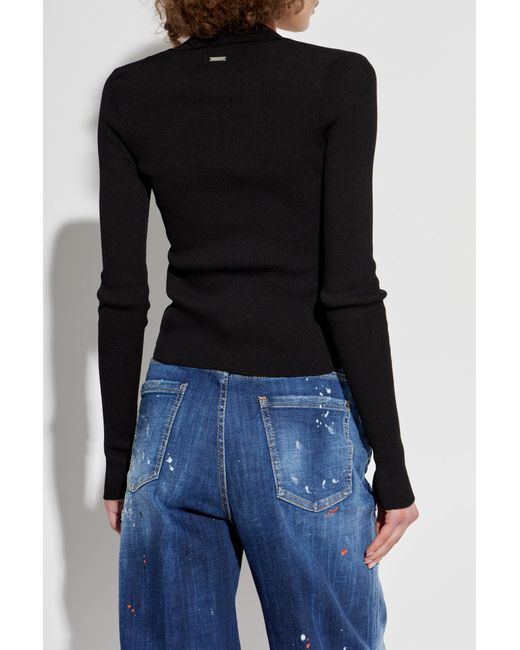 DSquared² Blue Ribbed Cardigan
