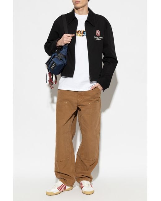 Carhartt White 'Double Knee' Jeans for men