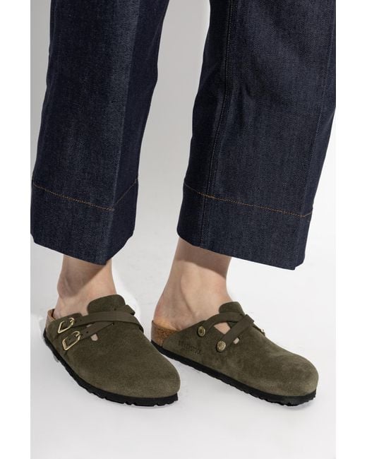 Birkenstock Green 'Blair' Slides