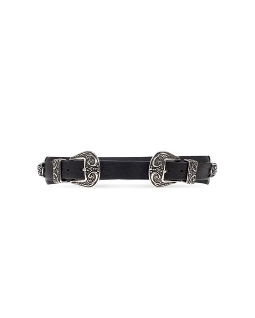 Golden Goose Deluxe Brand Black Leather Belt