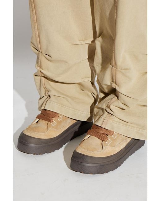 Ugg Brown 'Heritage Utility Sneaker Knoll' Sports Shoes for men