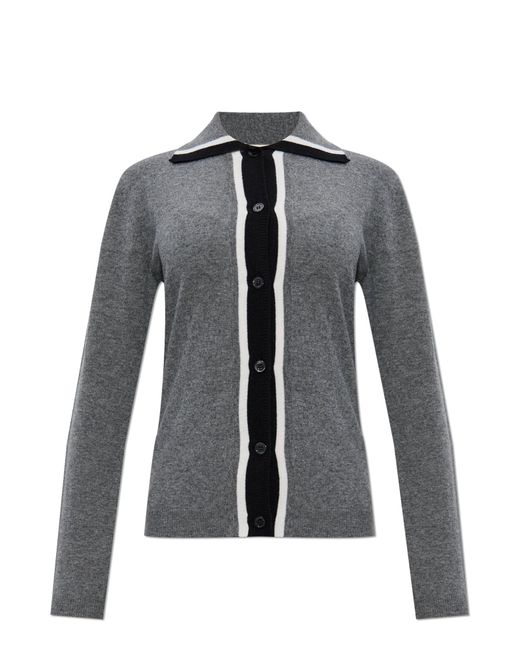 Marni Gray Wool Cardigan