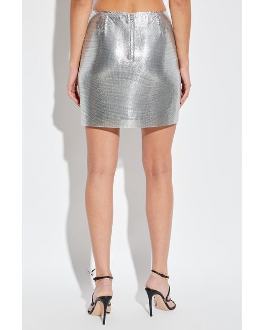 Versace Gray Sequin Skirt