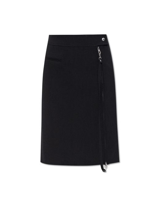 Courreges Black Wool Skirt