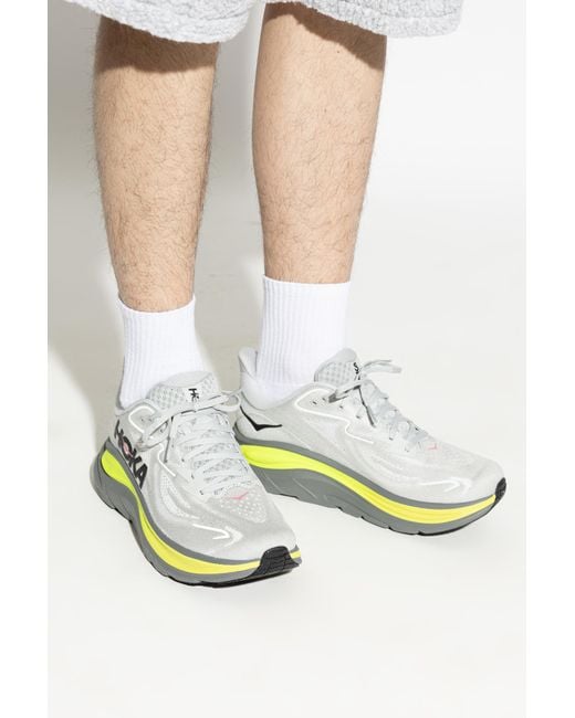 Hoka One One Green 'Clifton 10' Sports Shoes for men