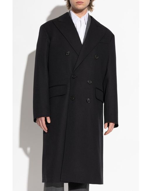 DSquared² Men's Black Wool Coat