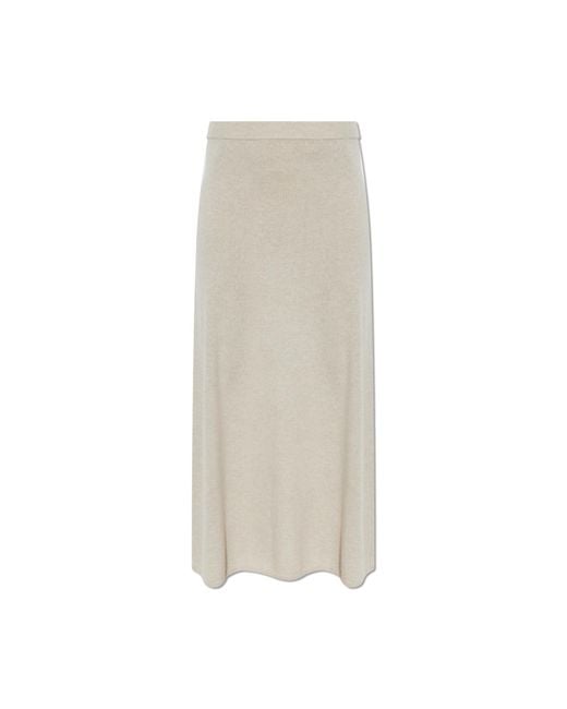 Lisa Yang White Cashmere Skirt 'Dolly'
