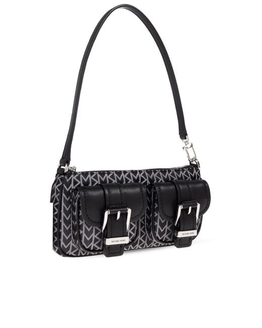 MICHAEL Michael Kors Gray Shoulder Bag "Zoe Small"