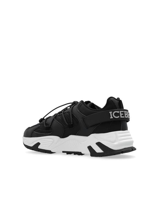 Iceberg Black 'kakkoi' Sneakers, for men