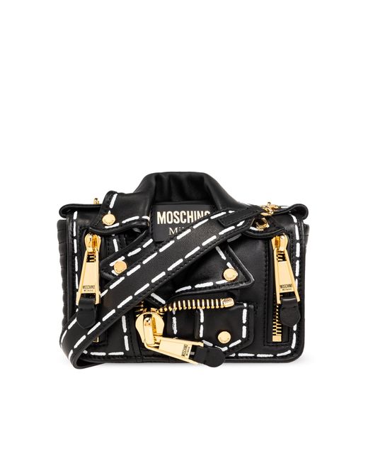 Moschino Gray Shoulder Bag From The '40Th Anniversary' Collection