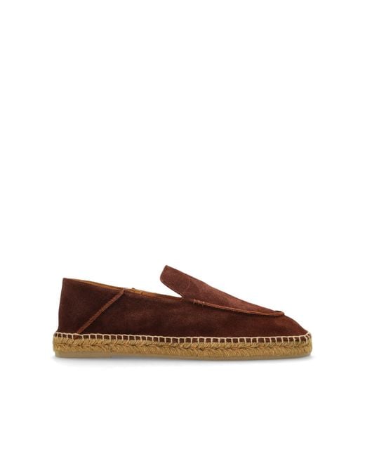 Tom Ford Brown Leather Espadrilles for men