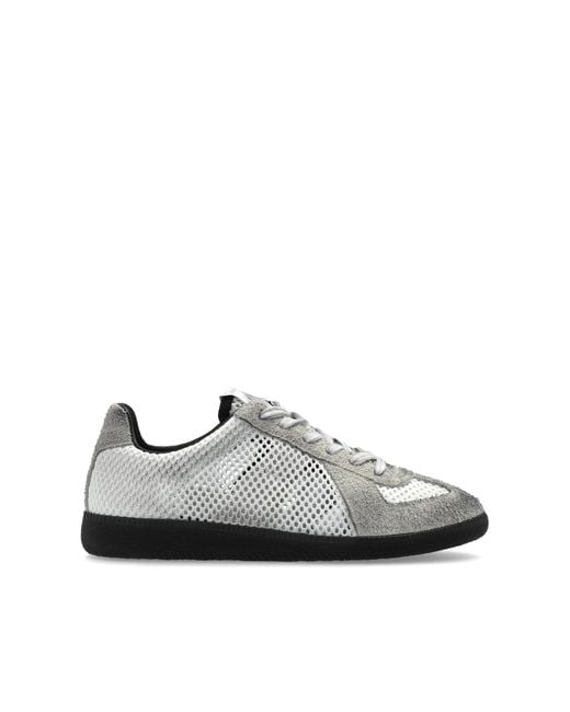 Maison Margiela White Sports Shoes With Logo