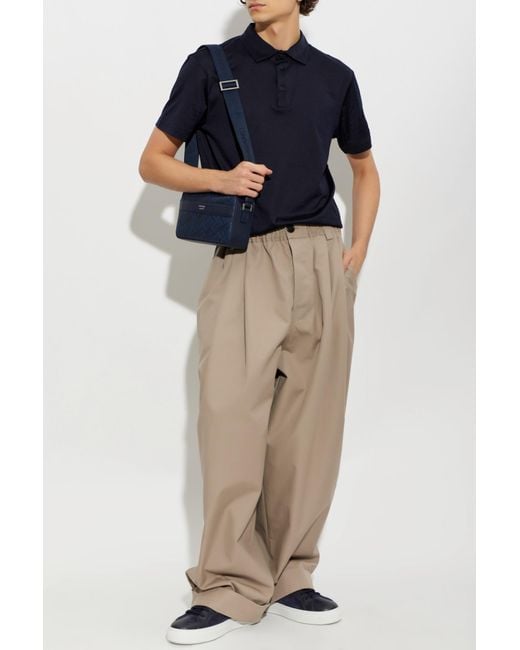 Giorgio Armani Blue Polo for men