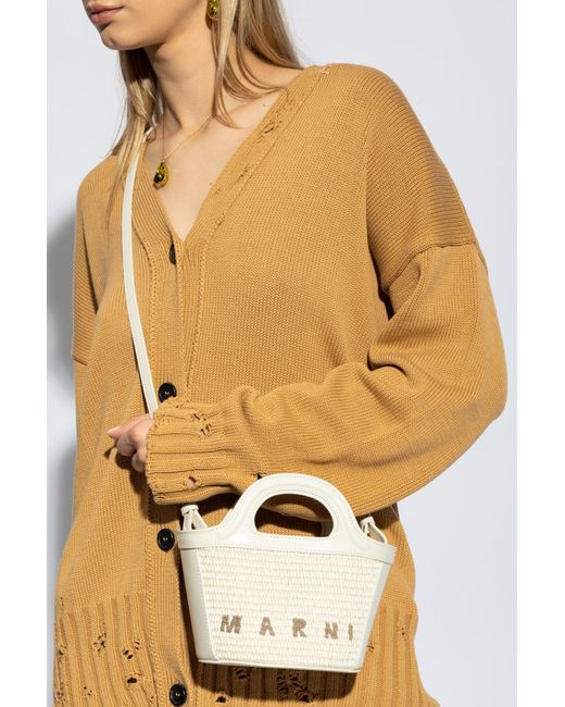 Marni White 'Tropicalia Micro' Shoulder Bag