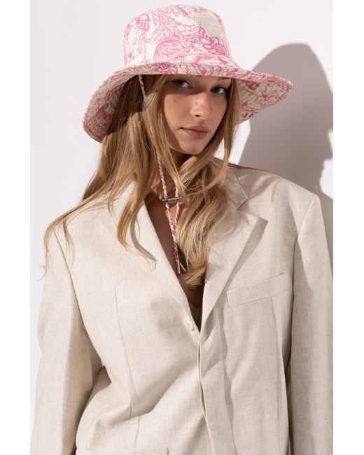Versace Pink Hat With Print
