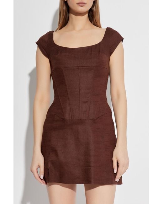 Cult Gaia Brown Dress Mickie