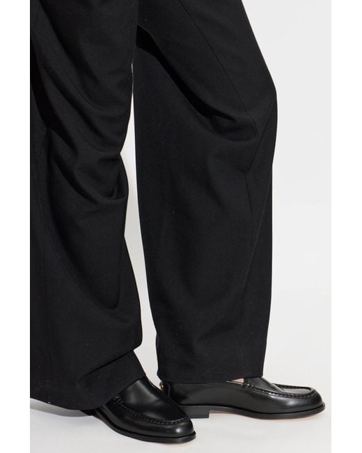 Tod's Black Leather 'Loafers' Shoes