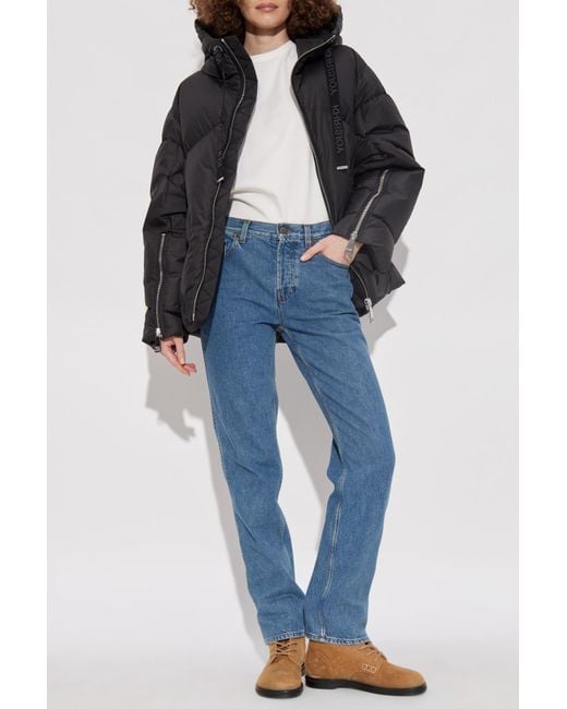 Khrisjoy Blue Down Jacket With Hood