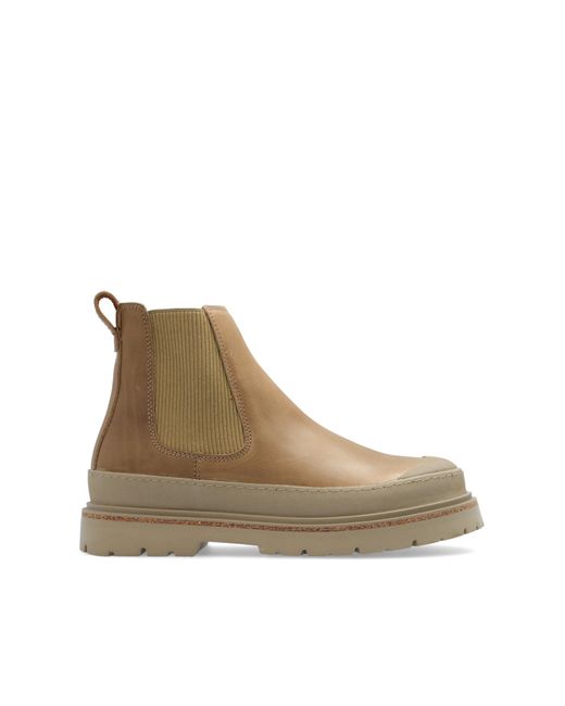 Birkenstock prescott Chelsea Boots in Brown Lyst
