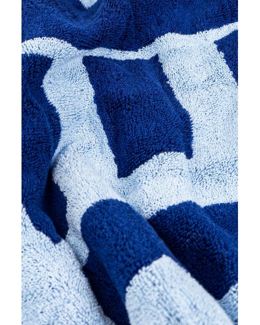 KENZO Blue Beach Towel With Logo