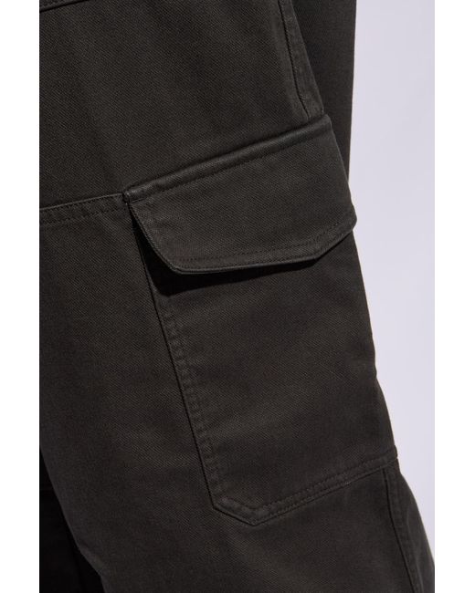 Acne Black Cargo Trousers, for men