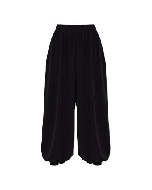 ROTATE BIRGER CHRISTENSEN Black Loose-Fit Trousers