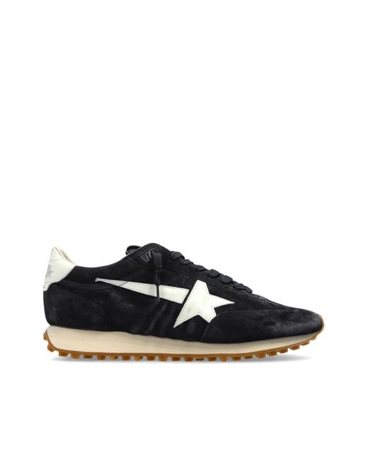 Golden Goose Deluxe Brand Black 'Running Marathon M77 With Star' Sports Shoes for men