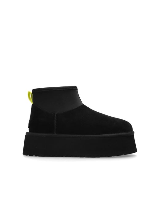 Ugg Black Platform Snow Boots Classic Mini Dipper