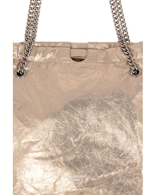Balenciaga Natural ‘Crush M’ Shoulder Bag