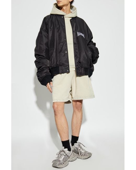 Balenciaga Black Jacket Type Bomber for men