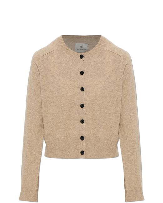 Anine Bing Natural Cashmere Cardigan "Joye"