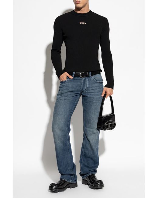 DIESEL Black Sweater 'K-Zackary-Round' for men