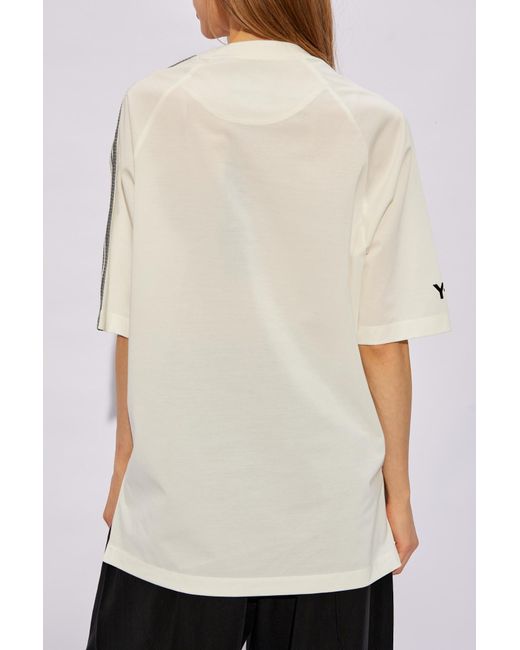 Y-3 White T-shirt With Logo,