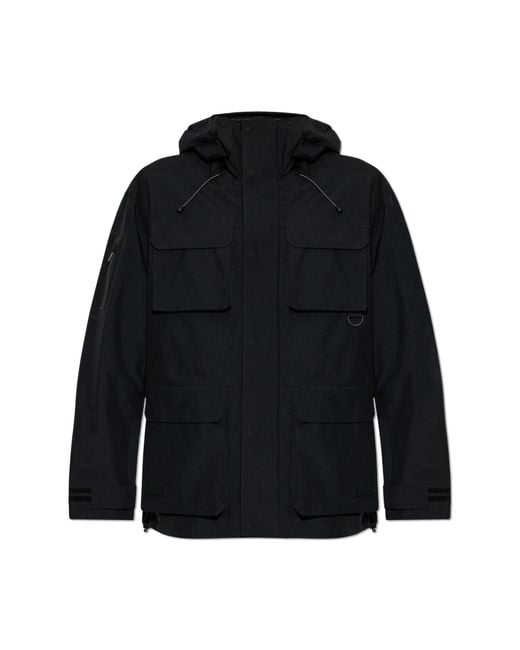 Moose Knuckles Black Jacket With Hood for men