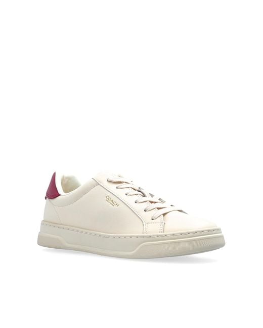 COACH White High Line Sneakers