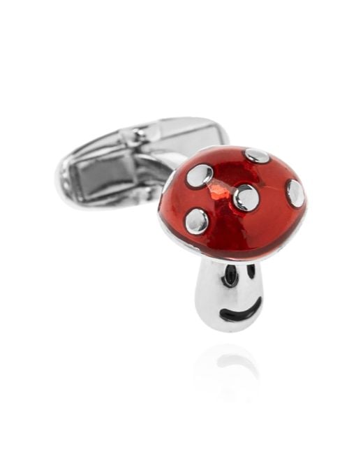 Paul Smith Black Cufflinks With Toadstool Motif for men