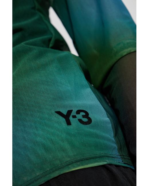 Y-3 Green Transparent Top