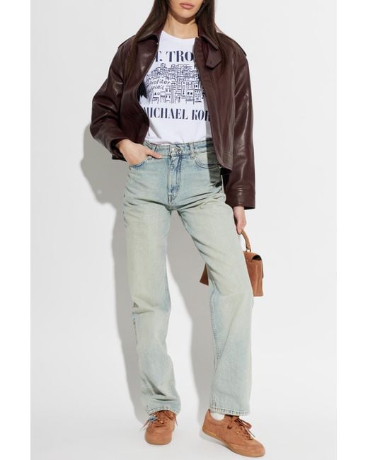 MICHAEL Michael Kors White T-Shirt With Print