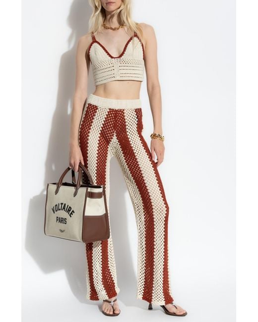 Zadig & Voltaire Natural "Pia" Trousers