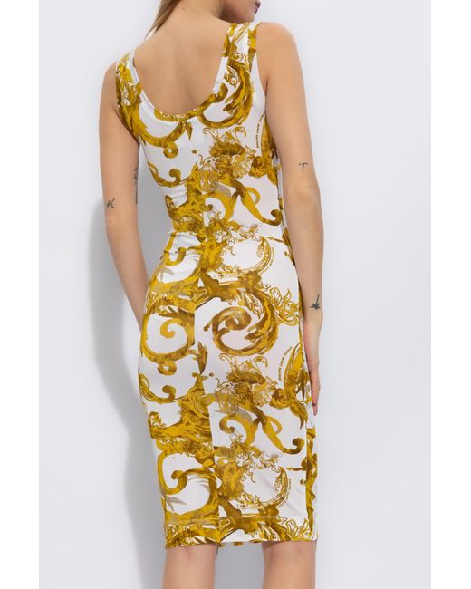 Versace Metallic Slip Dress,