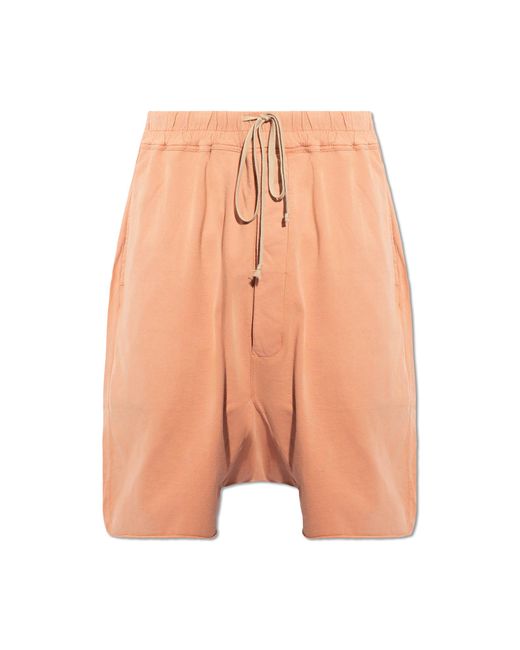 Rick Owens Pink 'drawstring Pods' Shorts, for men